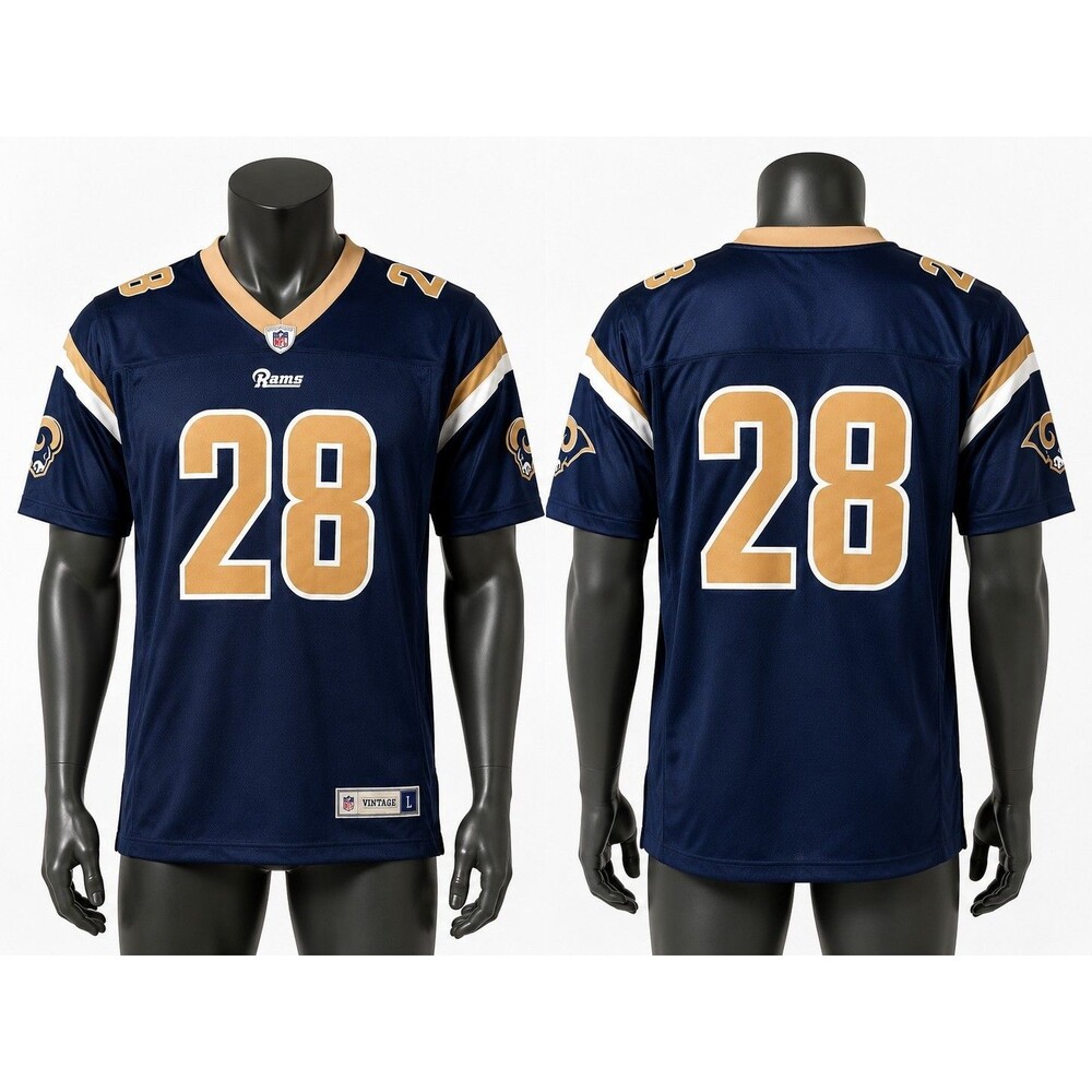 NFL Equipment St. Louis Rams Vintage Marshall Faulk #28 Jersey Size L